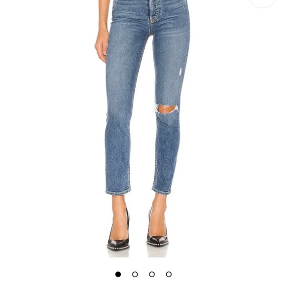 👖GRLFRND* REED High Rise Stretch Jeans SIZE 24 Sandblast blue Made in USA - Picture 2 of 15